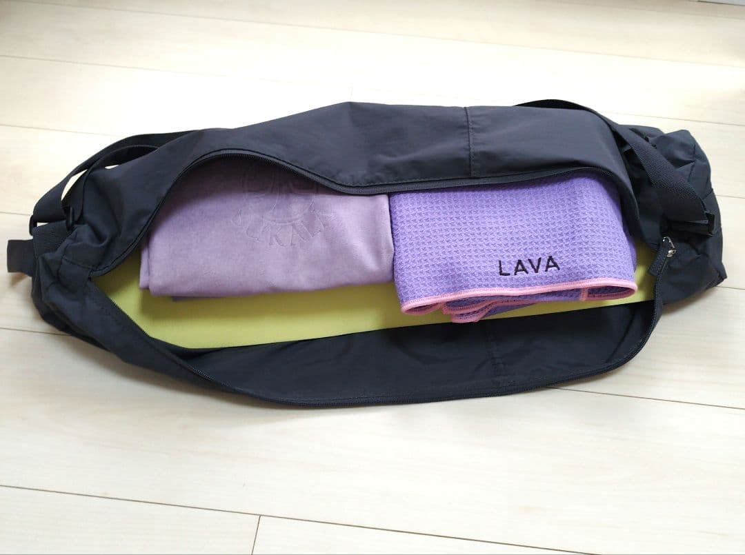 SUKALA マット収納バッグ グレー１枚 ヨガマット両面使用可１枚　 ラグ２枚