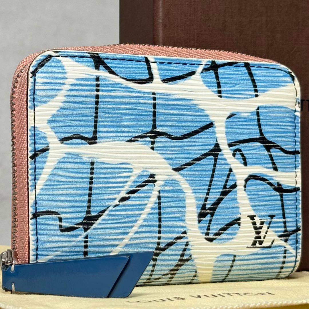 超美品 限定品 ルイヴィトン エピ アクアパターン ジッピーパース 財布