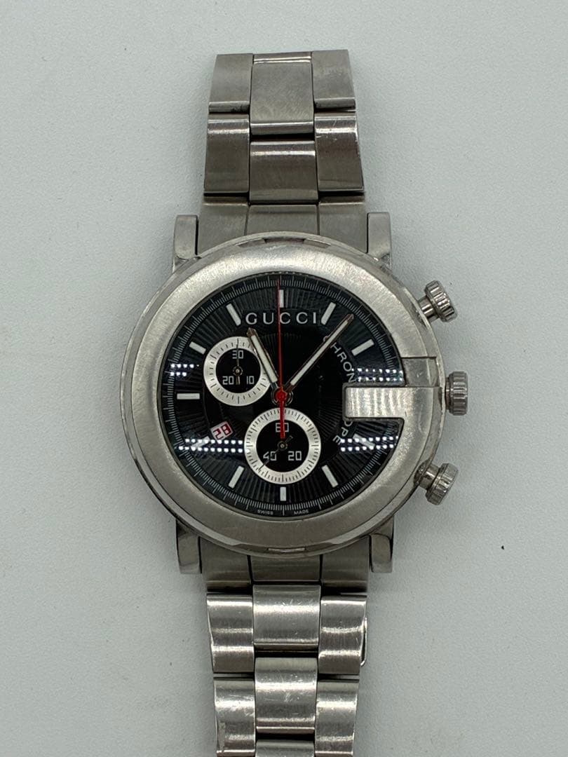グッチ Gクロノ YA101309 101M ブラックメンズ GUCCI