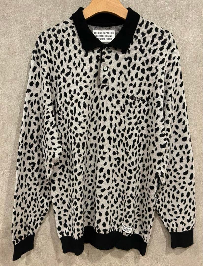 ワコマリア　ニットポロシャツ