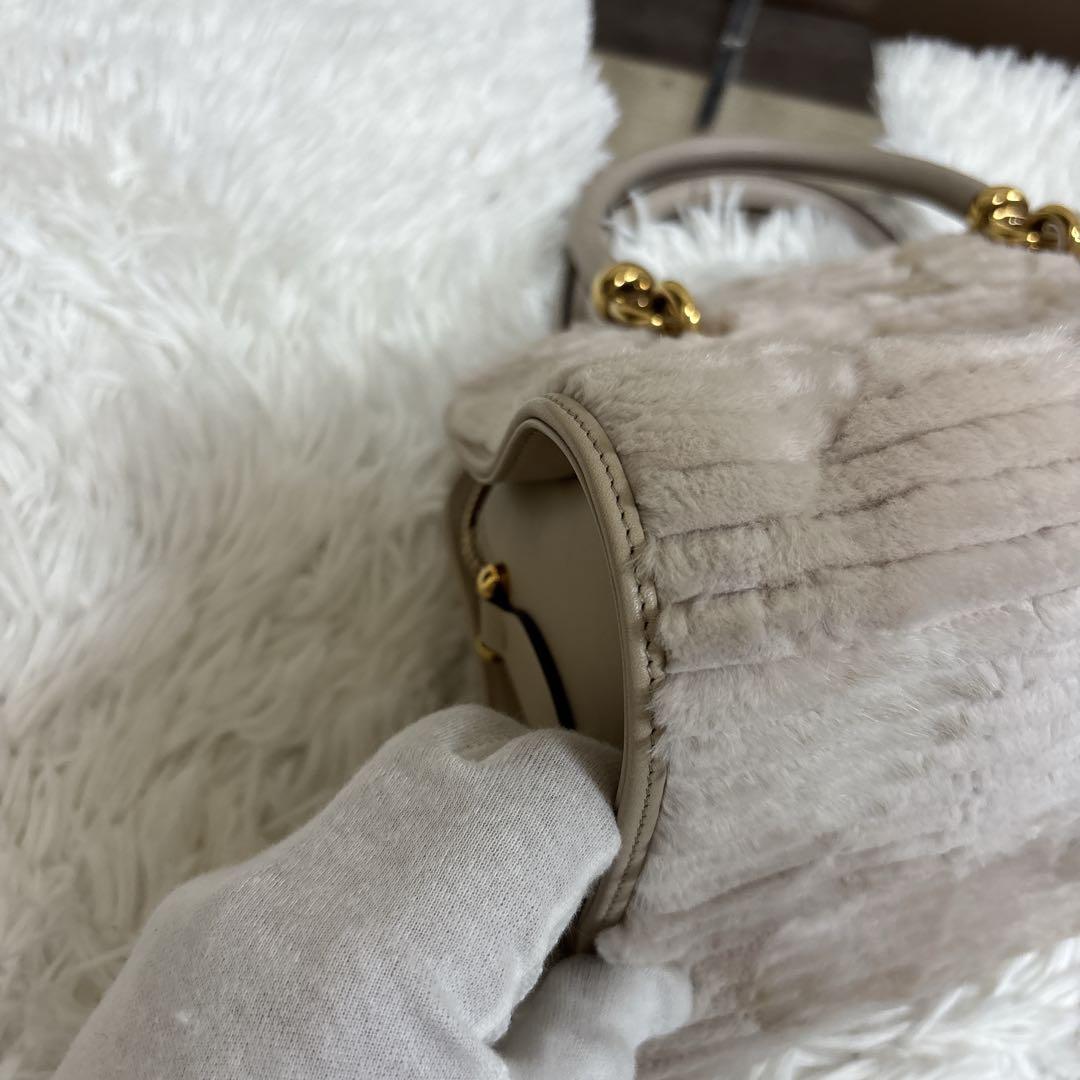 【美品】トッズ　2way バッグ　ハンドバッグ　ファー