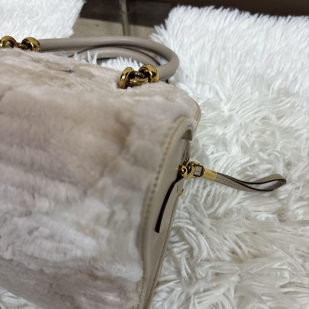 【美品】トッズ　2way バッグ　ハンドバッグ　ファー