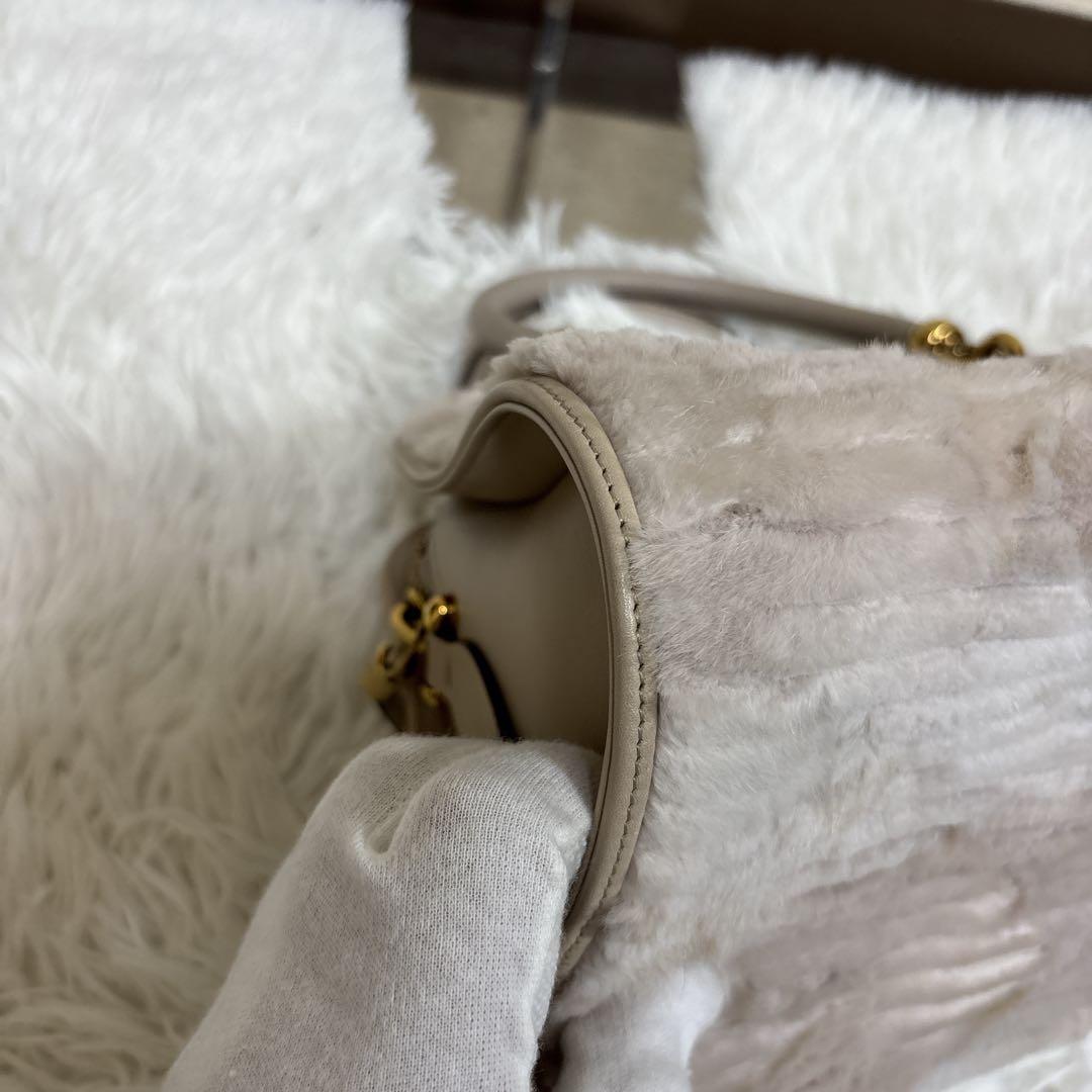 【美品】トッズ　2way バッグ　ハンドバッグ　ファー