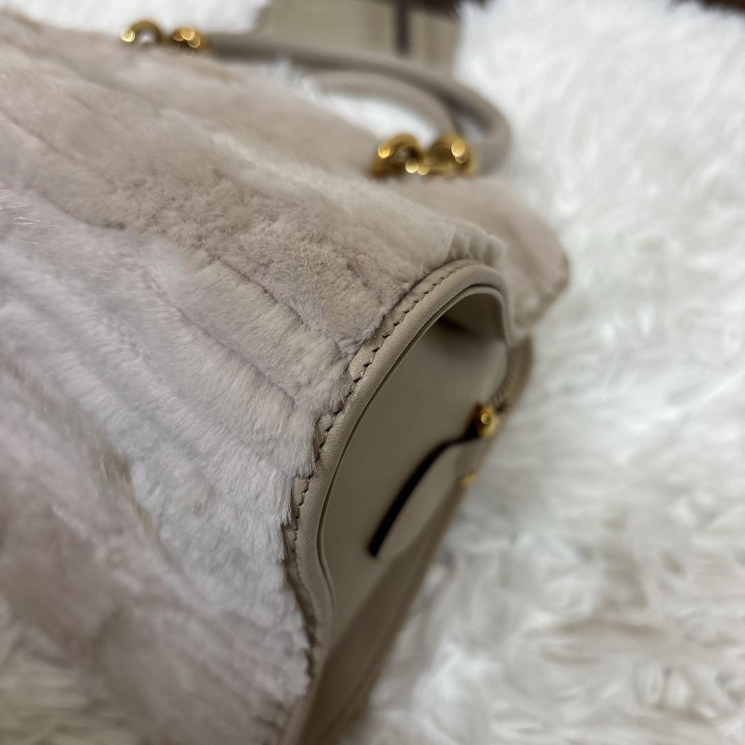 【美品】トッズ　2way バッグ　ハンドバッグ　ファー