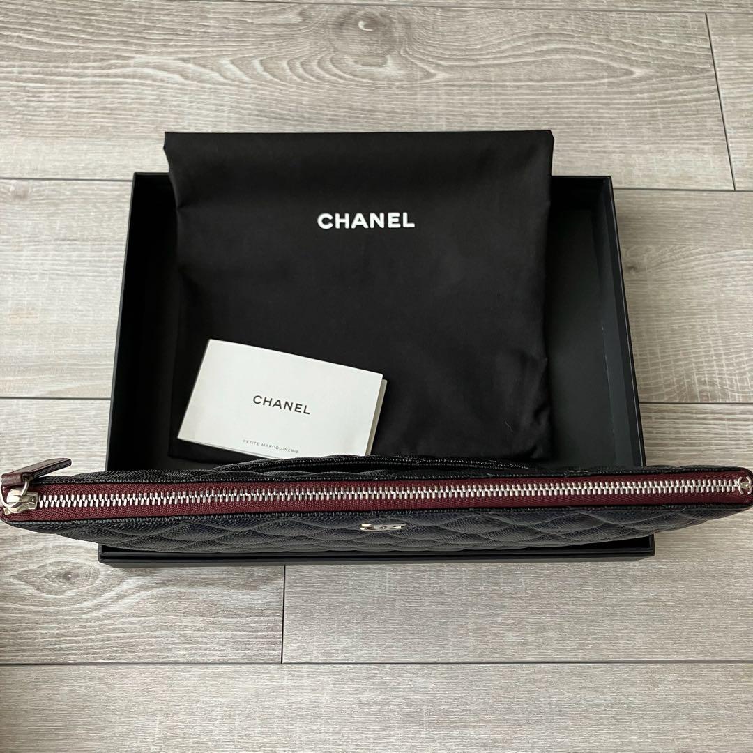 【新品・未使用】CHANEL クラシック ジップ ポーチ クラッチバッグ