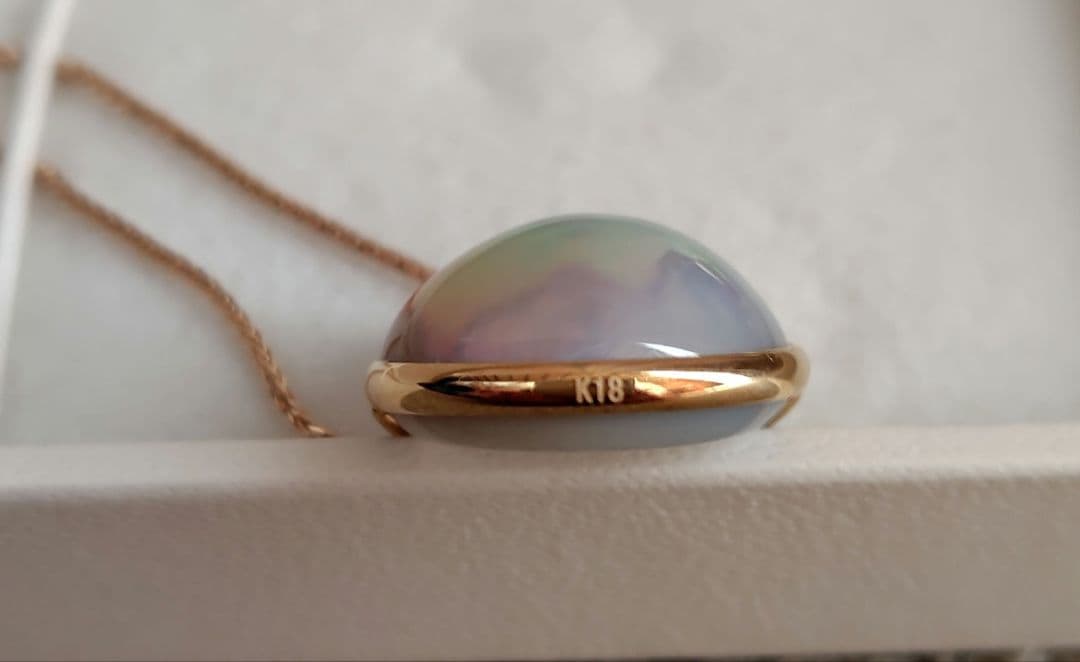 18KYG 奄美大島産 マベパール ペンダント 14mmup