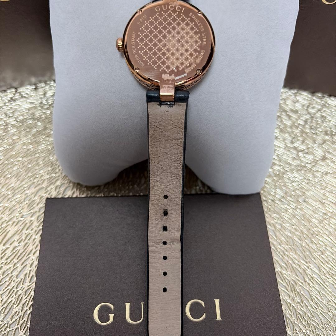 【電池新品】GUCCI グッチディアマンティッシマ 腕時計 箱/取扱い説明書有り