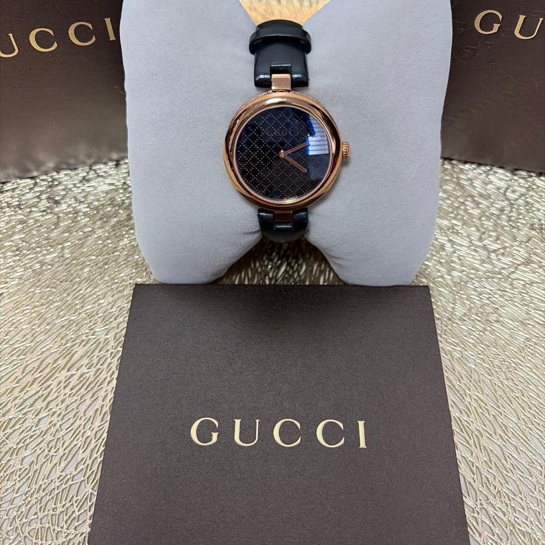 【電池新品】GUCCI グッチディアマンティッシマ 腕時計 箱/取扱い説明書有り