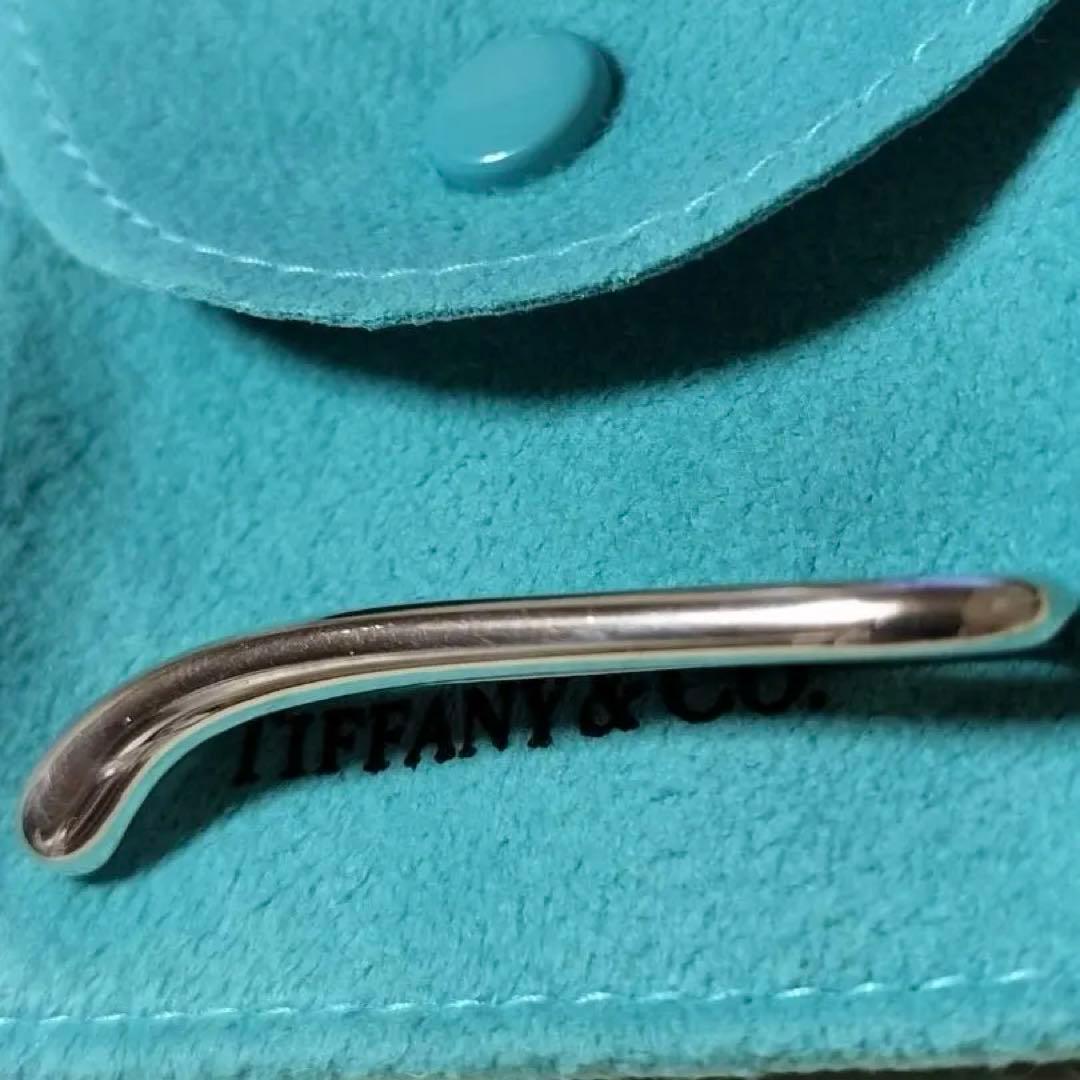 美品　ティファニー　ティアドロップ　ネクタイピン　クリップ　バー　シルバー