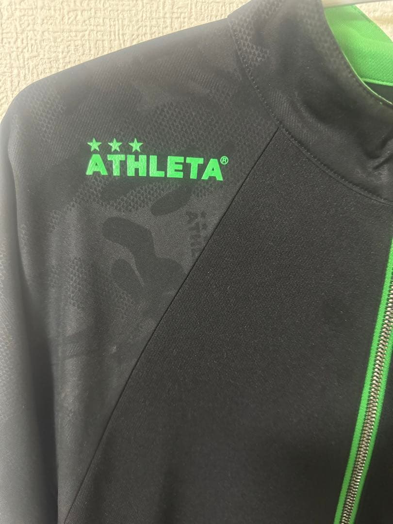 東京ヴェルディ選手支給品　ATHLETA ジャージ 上下セットL 黒/緑