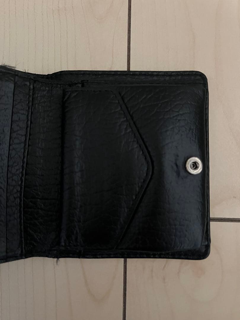 Maison Margiela　二つ折り財布　黒　レザー　マルジェラ