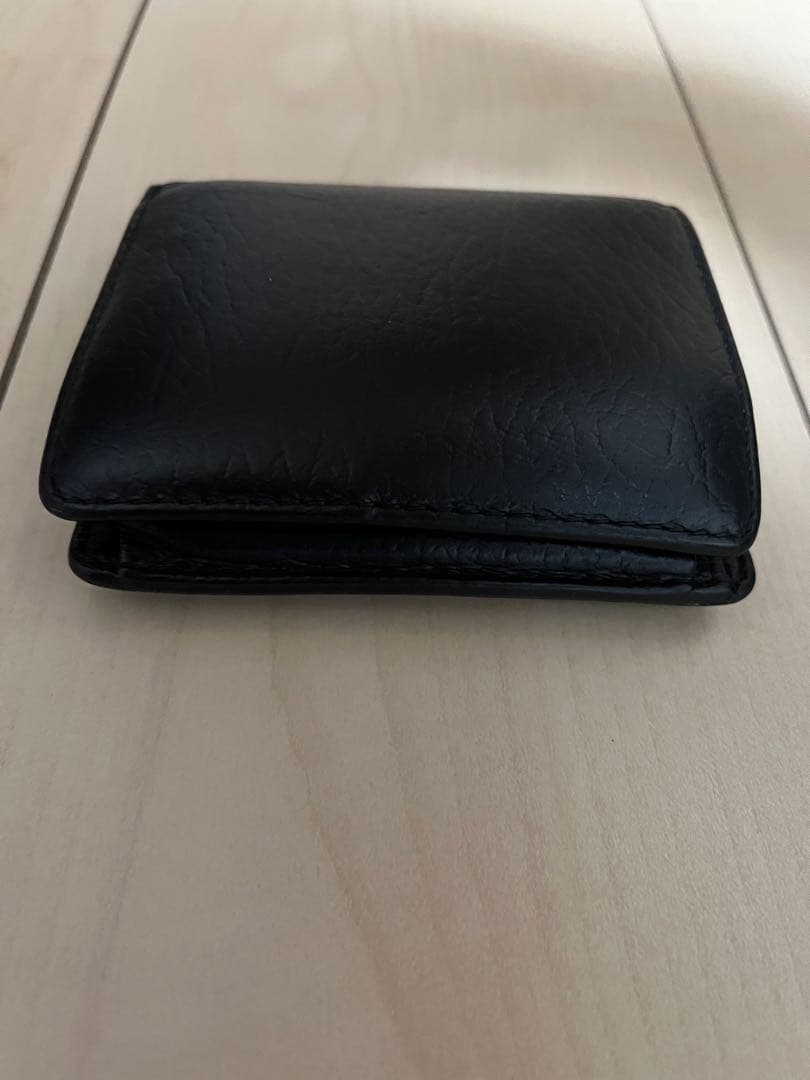 Maison Margiela　二つ折り財布　黒　レザー　マルジェラ