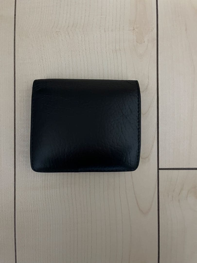 Maison Margiela　二つ折り財布　黒　レザー　マルジェラ