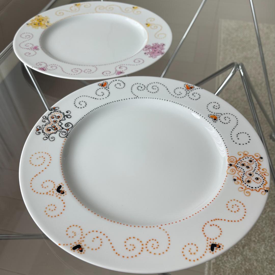 【新品未使用】ソワジック Soizick プレート 大皿 2枚 ラインストーン付