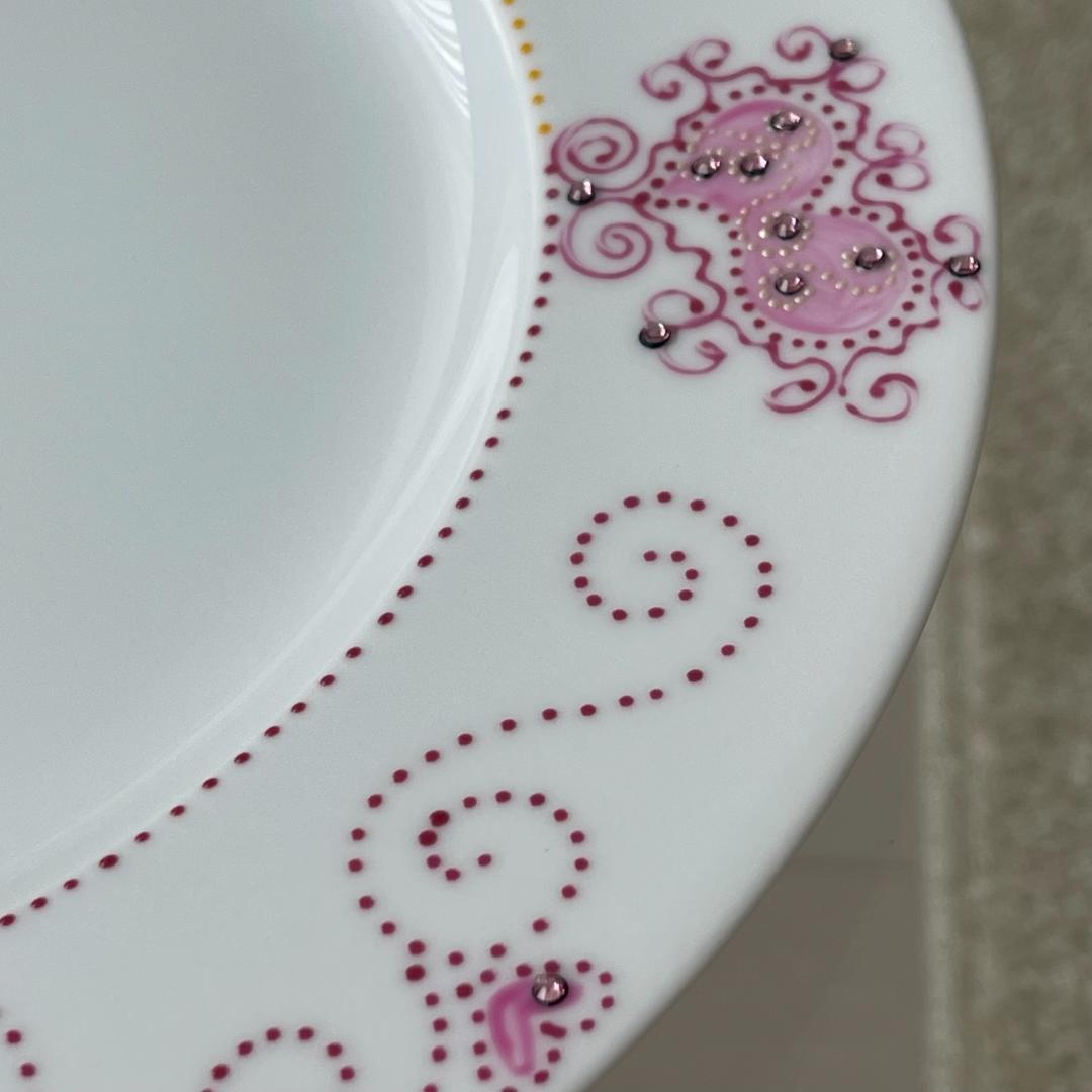 【新品未使用】ソワジック Soizick プレート 大皿 2枚 ラインストーン付