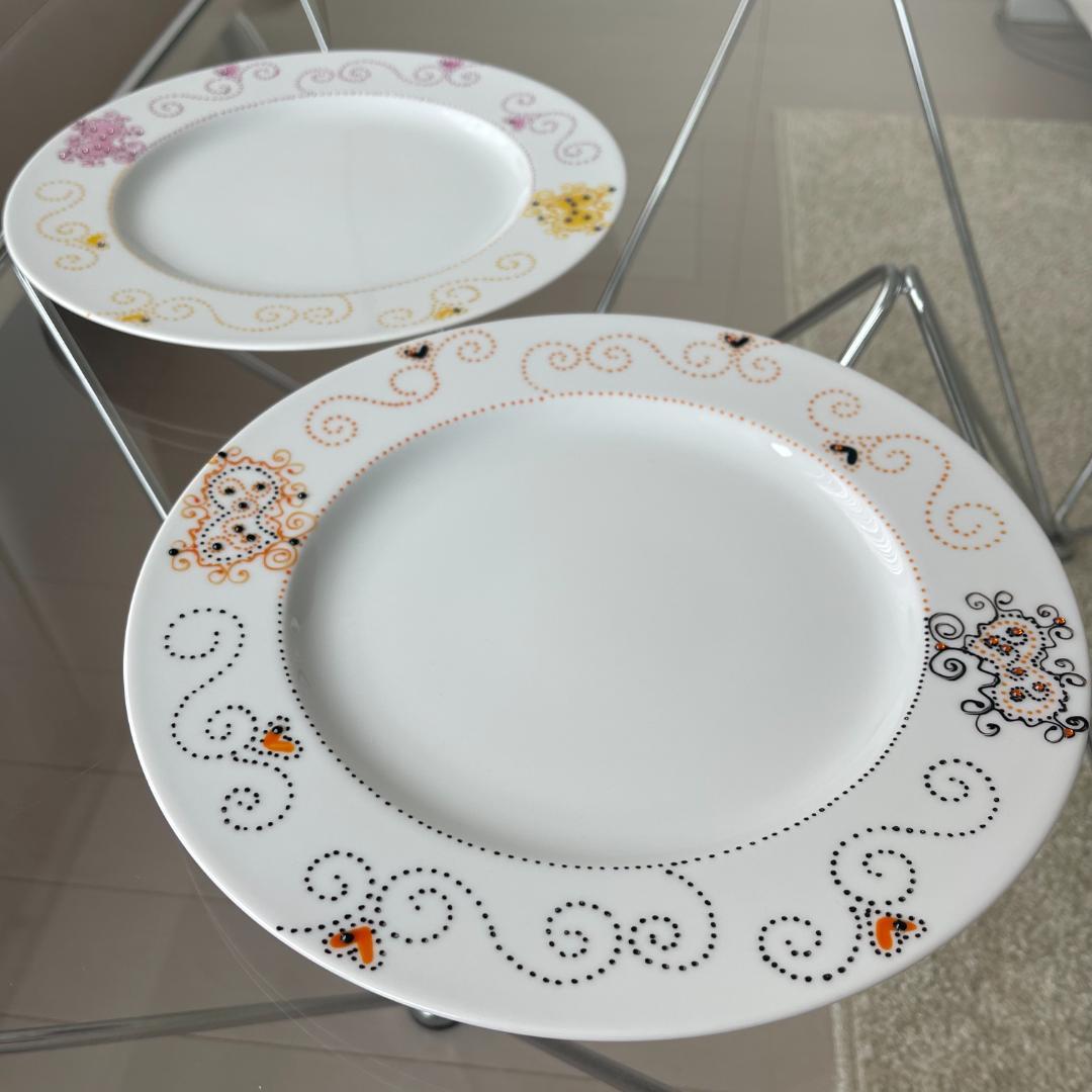 【新品未使用】ソワジック Soizick プレート 大皿 2枚 ラインストーン付