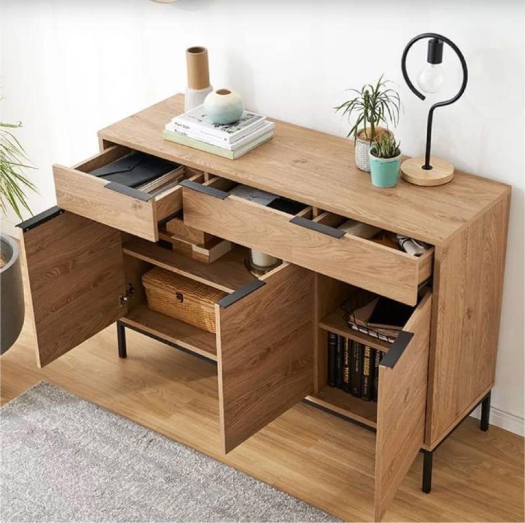 ■送料込■LOWYA 収納棚 チェスト キャビネット サイドボード リビング