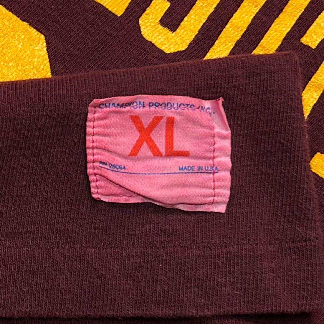 70s Vintage チャンピオン 両面 フットボールtee XL バータグ