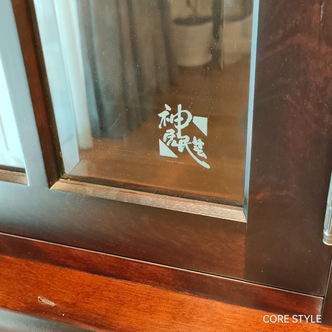 神居民芸　ライティングビューロー　ライティングデスク　樺 上棚付き 　A6