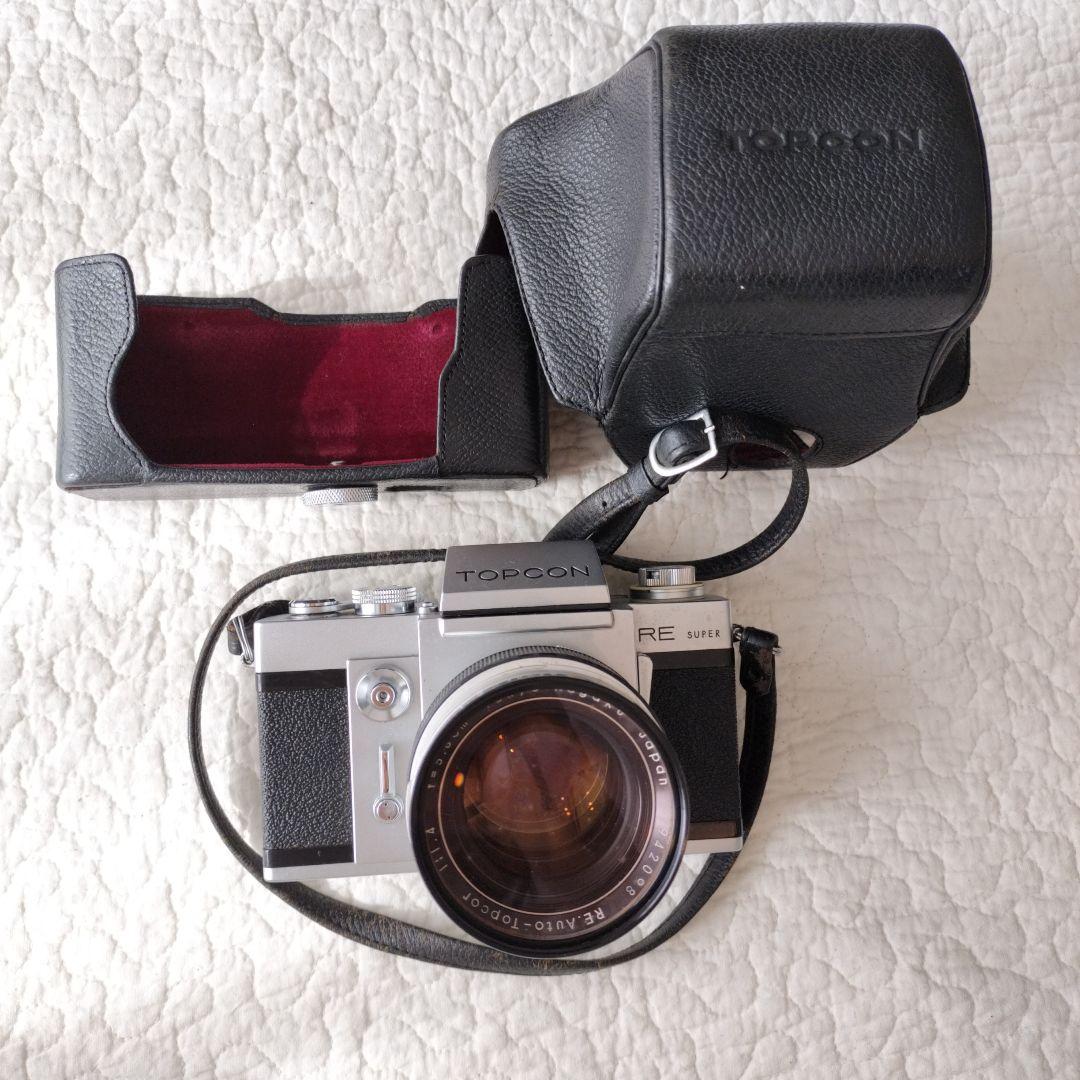 年代物　TOPCON　RE SUPER　トプコン RE スーパー　カメラ　ケース