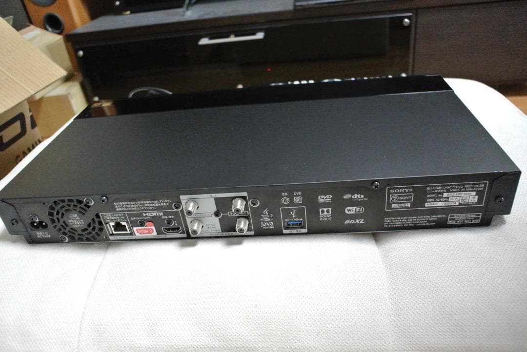 SONY 4K対応 ブルーレイレコーダー BDZ-FBT1000　動作品