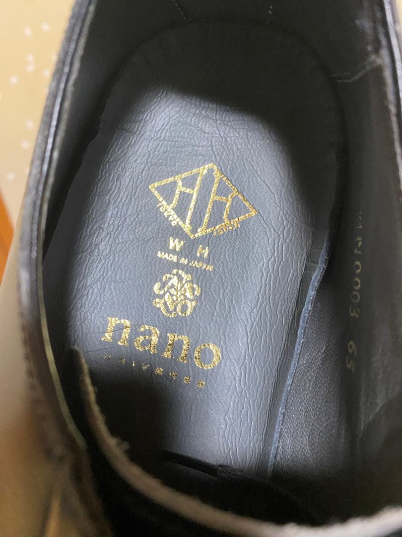 ダブルエイチ　WH プレーントゥ　黒