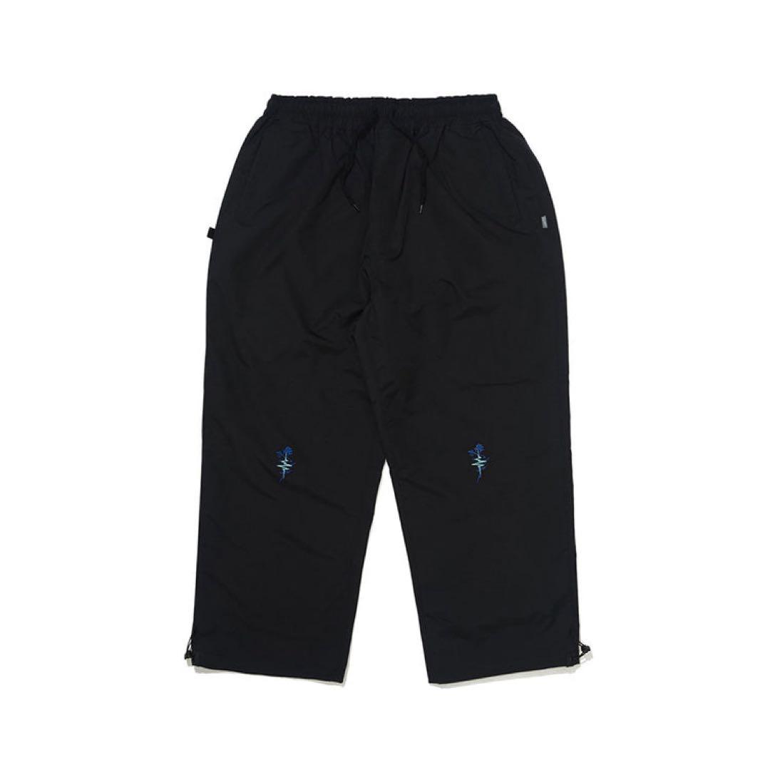 bsrabbit Jブルーフラワー スーパーワイドパンツ