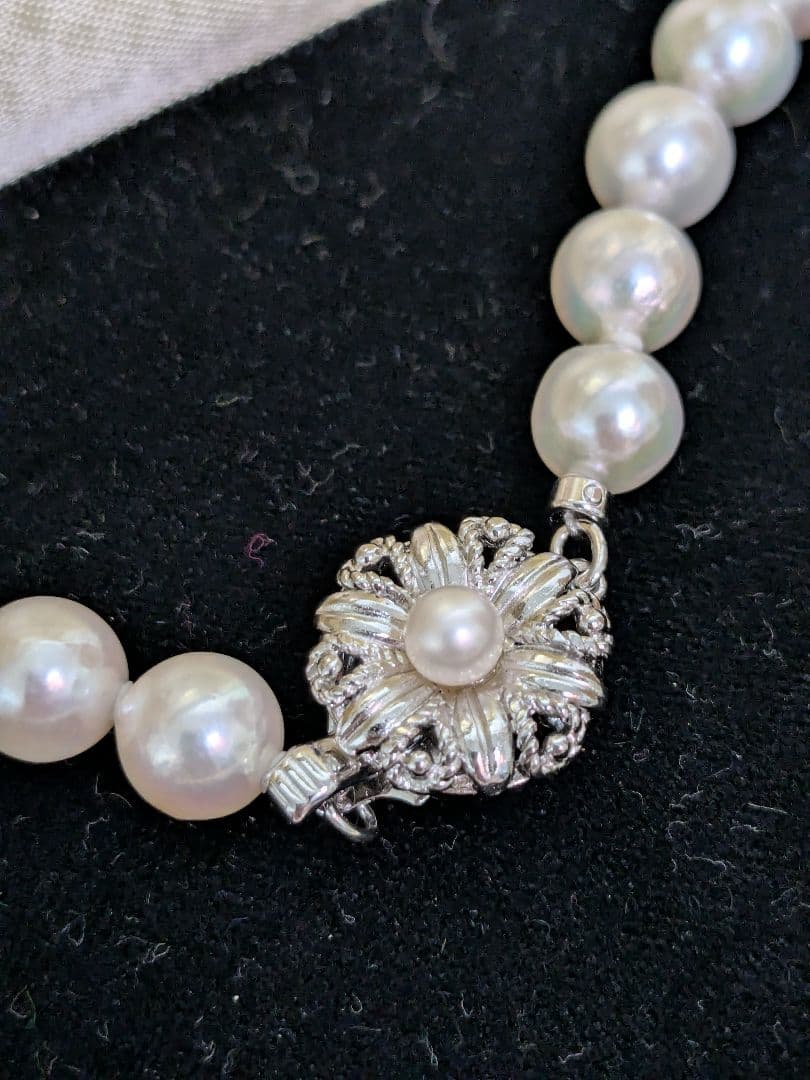 ✽*つ様 本真珠　パールネックレス　SILVER　ケース付き