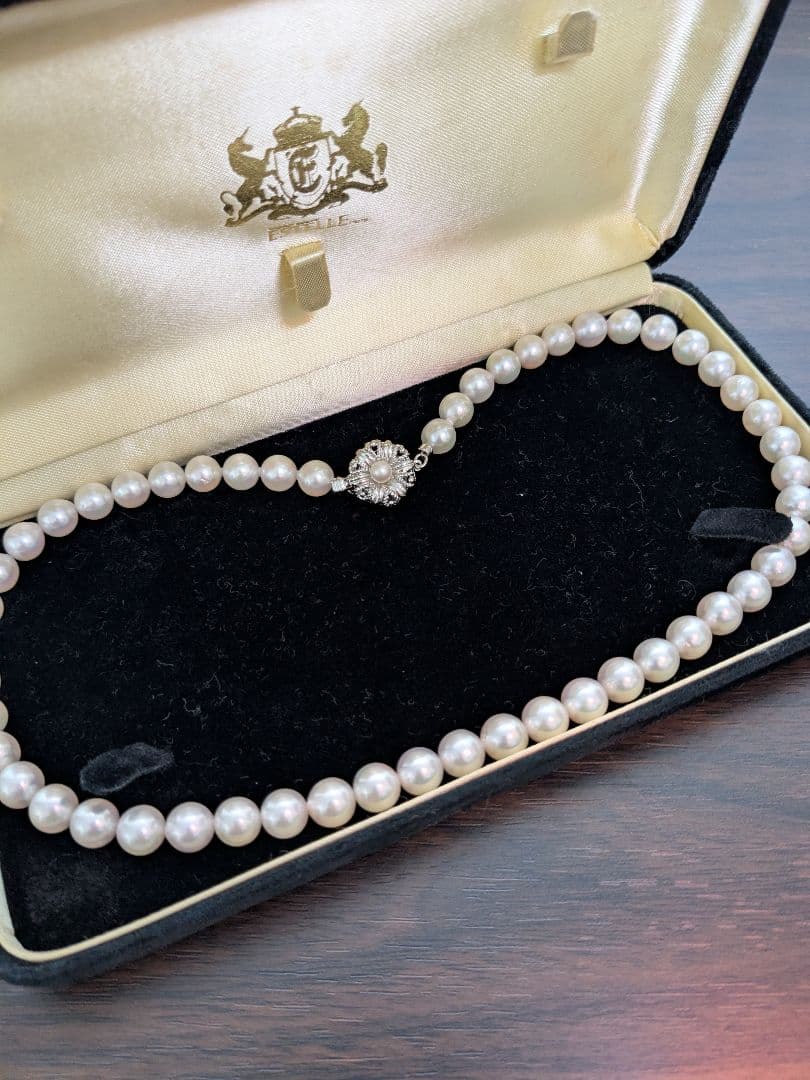 ✽*つ様 本真珠　パールネックレス　SILVER　ケース付き