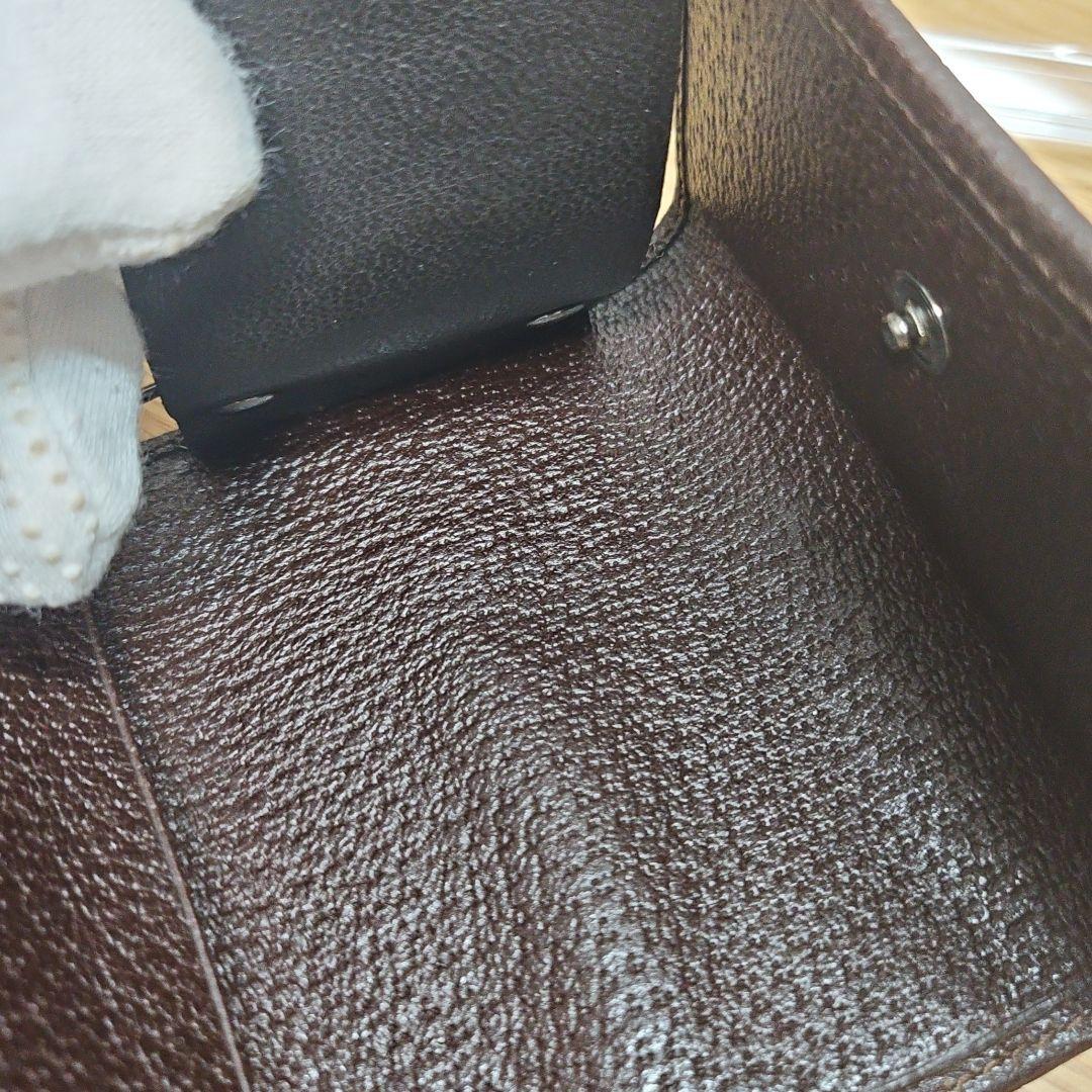 GUCCI グッチ GGキャンバス 6連キーケース レザー ダークブラウン