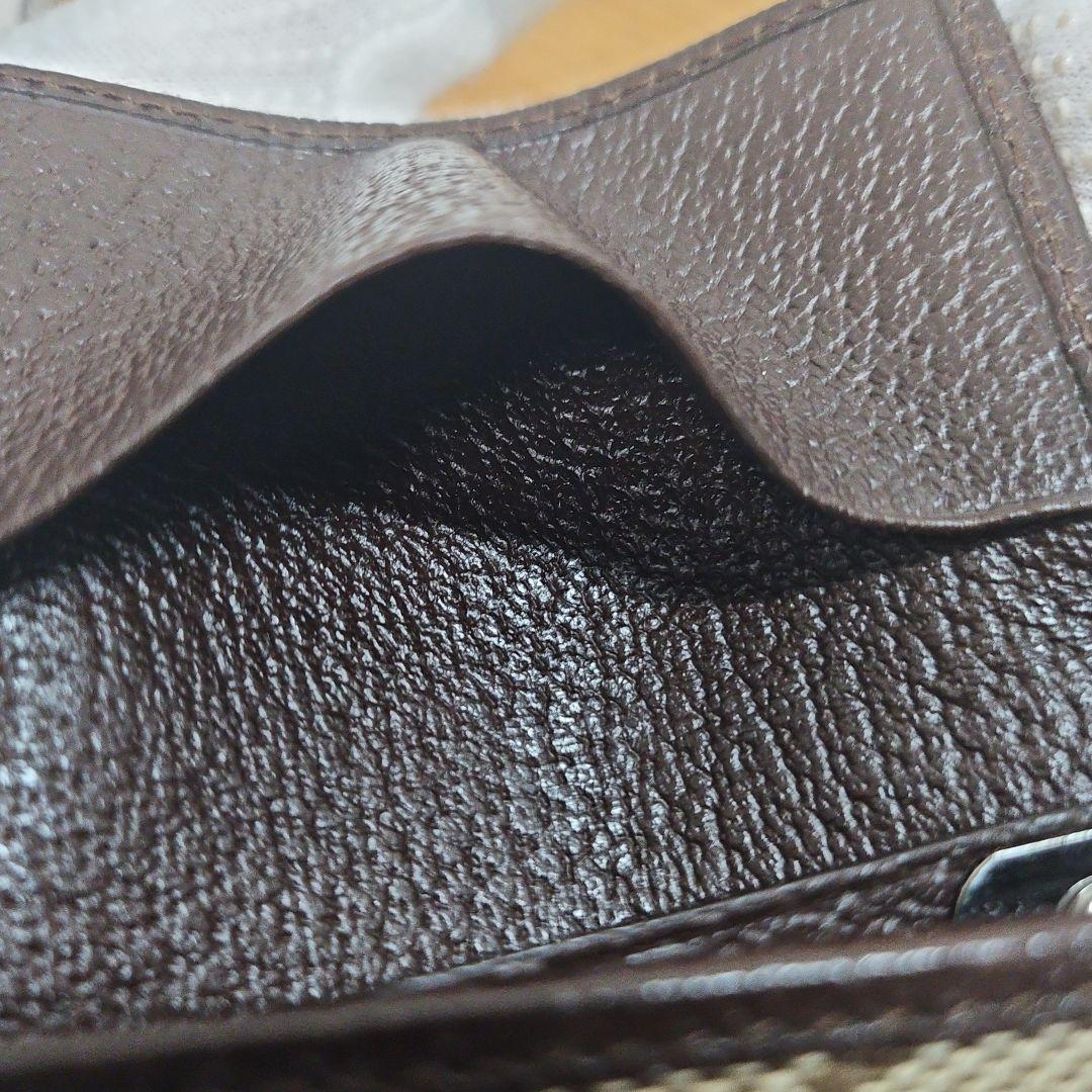 GUCCI グッチ GGキャンバス 6連キーケース レザー ダークブラウン