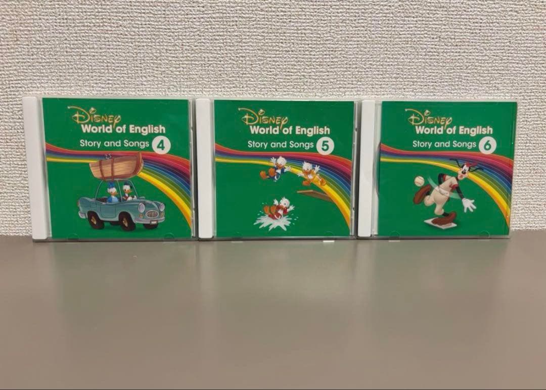 【美品】Disney World of English 絵本12冊とCD