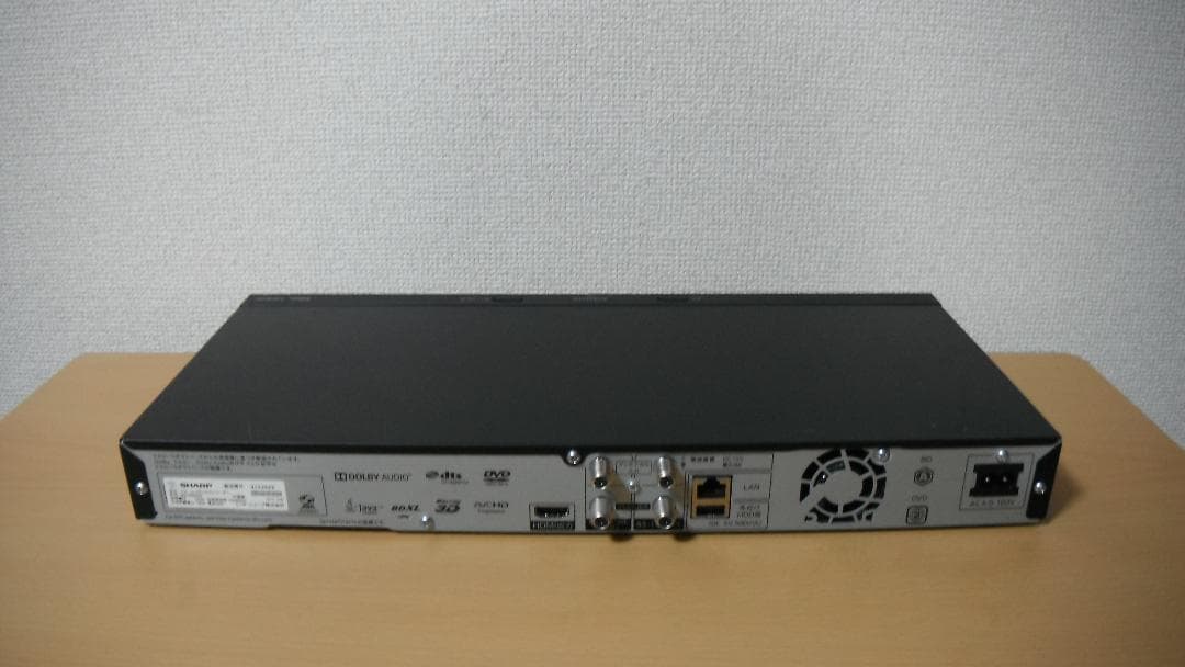 シャープ ブルーレイレコーダー 「BD-NS520」 動作品