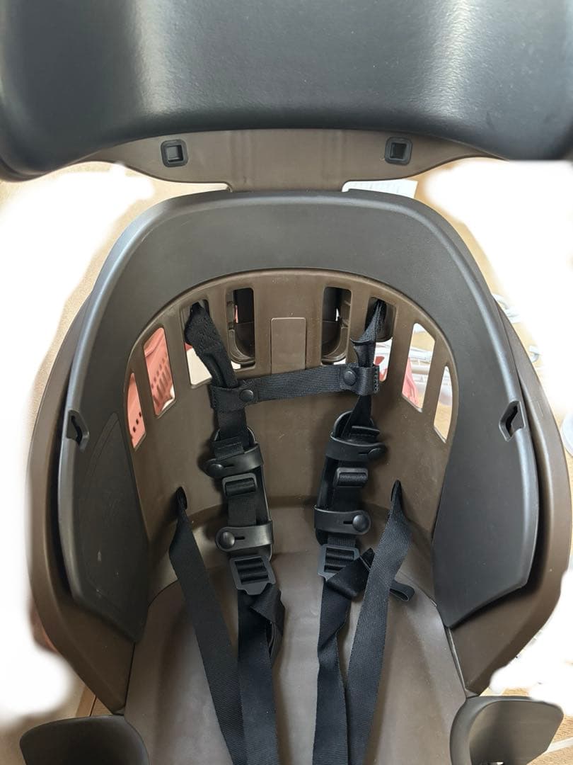 ヘッドレスト付リヤキッズシート　ポポラモア　OGK ブラウン チャイルドシート