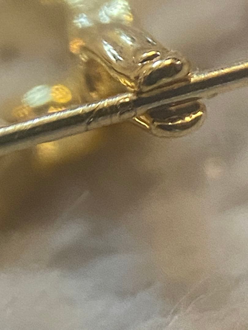 K18刻印　フープピアス