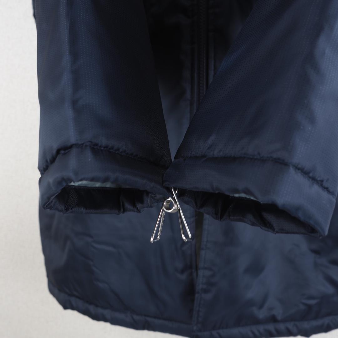 G9808*MIZUNO ミズノ☆ワンポイント☆ベンチコート☆紺ネイビー☆M