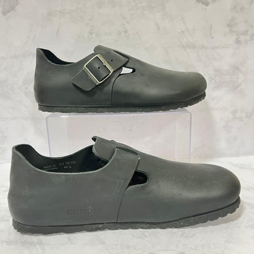 ❣️美品❣️ビルケンストック ロンドン オイルドレザー 黒 42 27cm