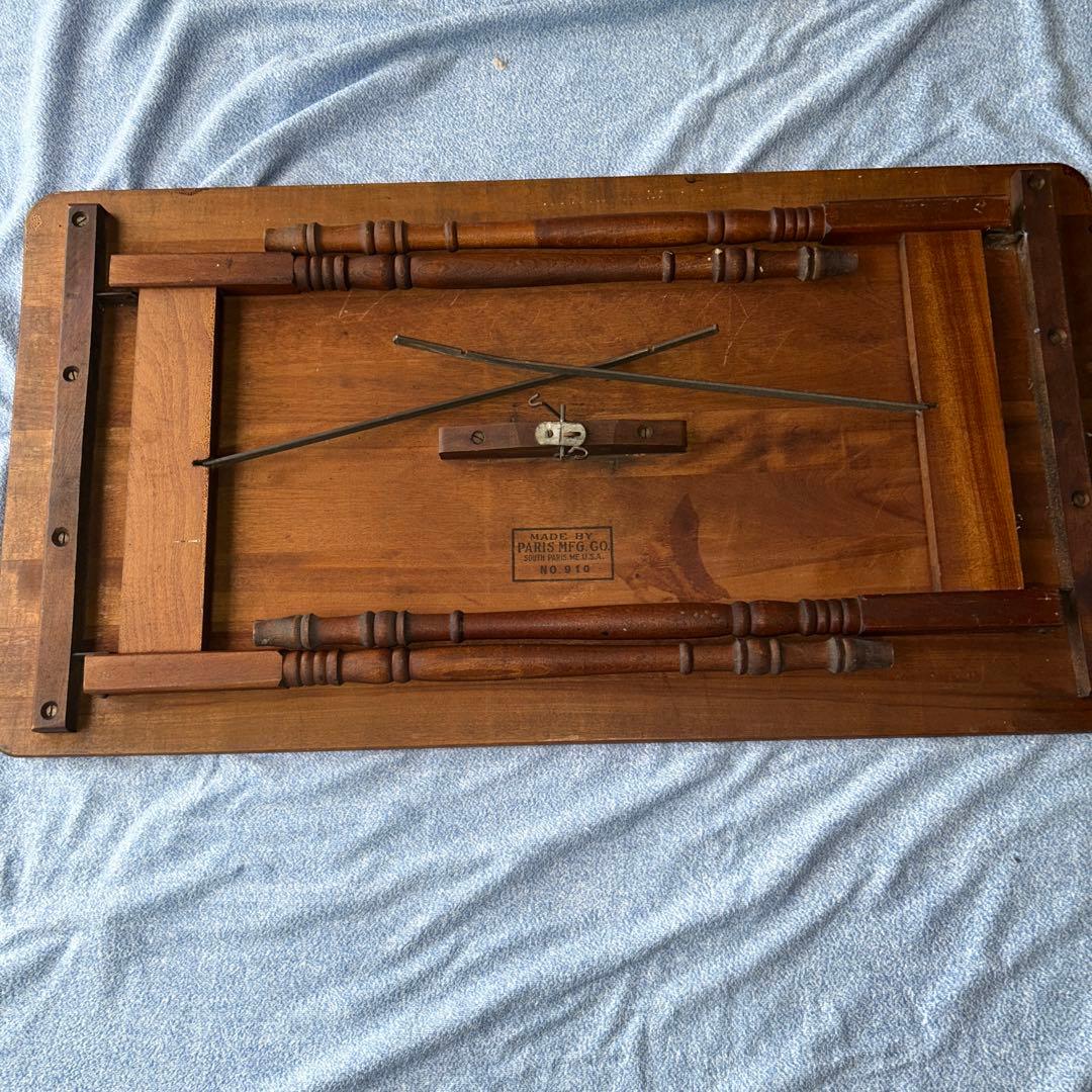 アンティーク木製センターテーブル メジャー付き