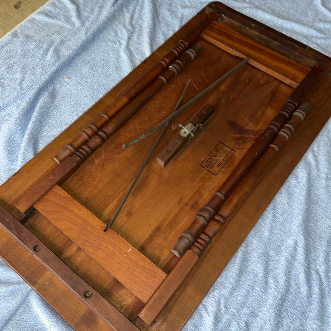 アンティーク木製センターテーブル メジャー付き