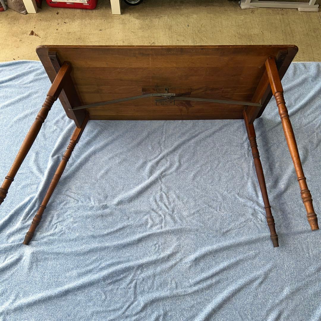 アンティーク木製センターテーブル メジャー付き