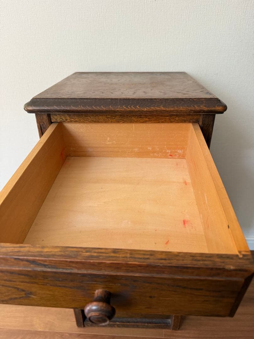 【中古】 秋山木工 職人堅木 ブラウン 引き出し