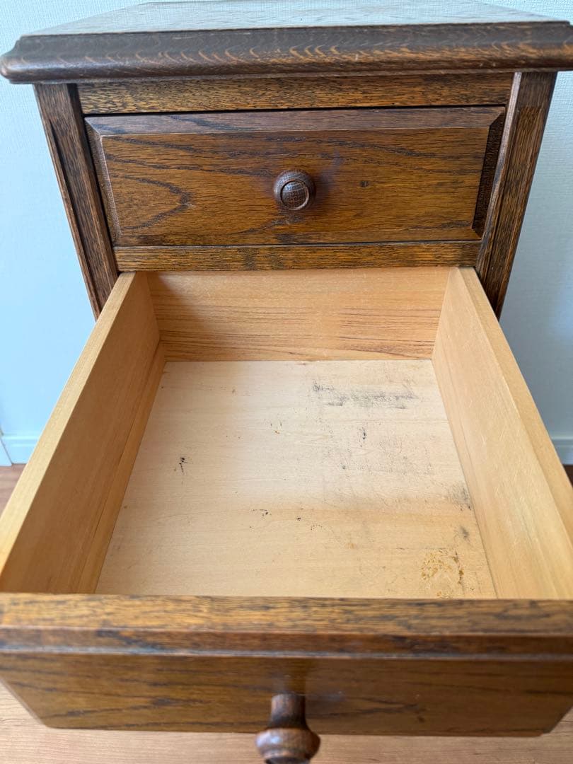 【中古】 秋山木工 職人堅木 ブラウン 引き出し