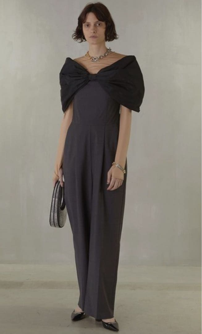 【PRANKPROJECT】オフショルベアリボンオールインワン