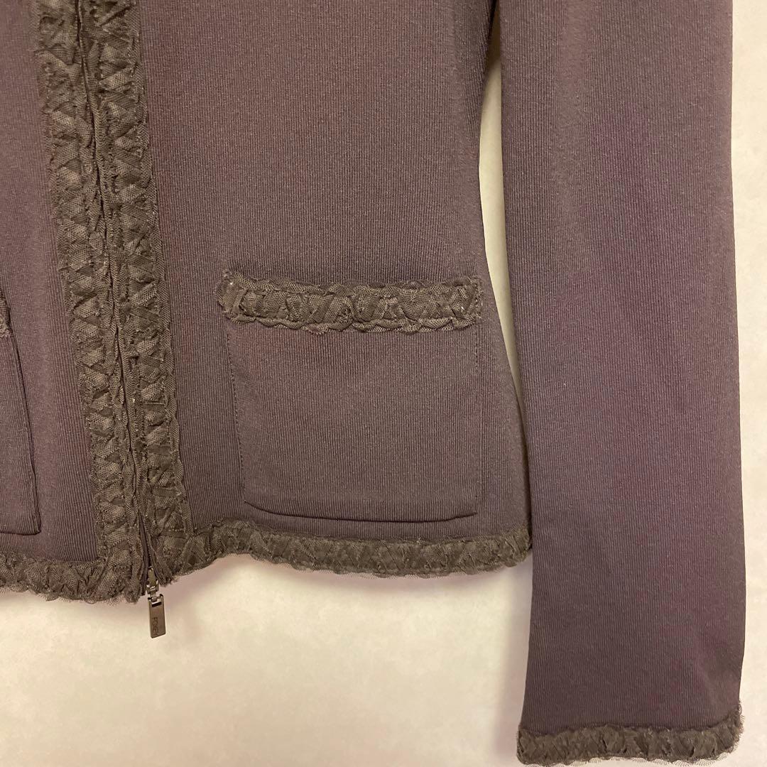 FOXEY フォクシー　ノーカラージャケット　40