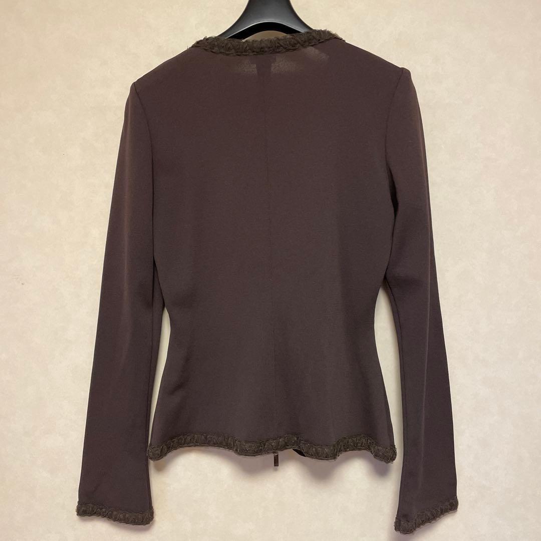 FOXEY フォクシー　ノーカラージャケット　40