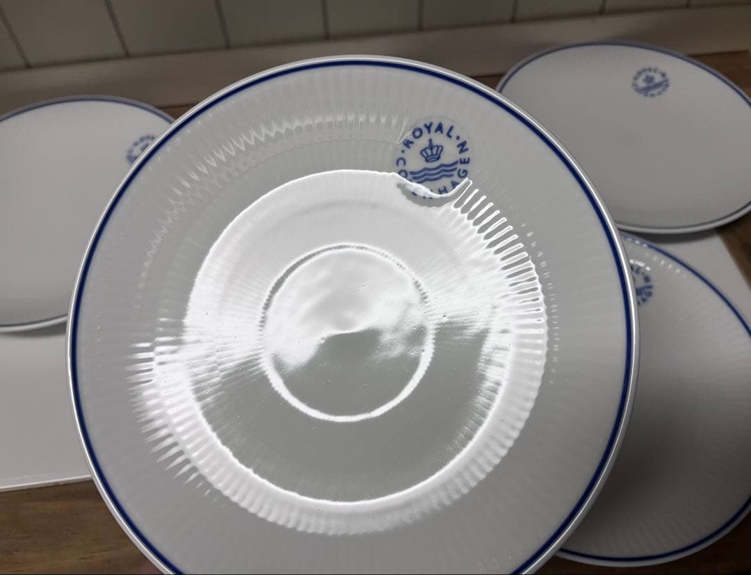 ブルーライン　クーププレート　19cm　5枚