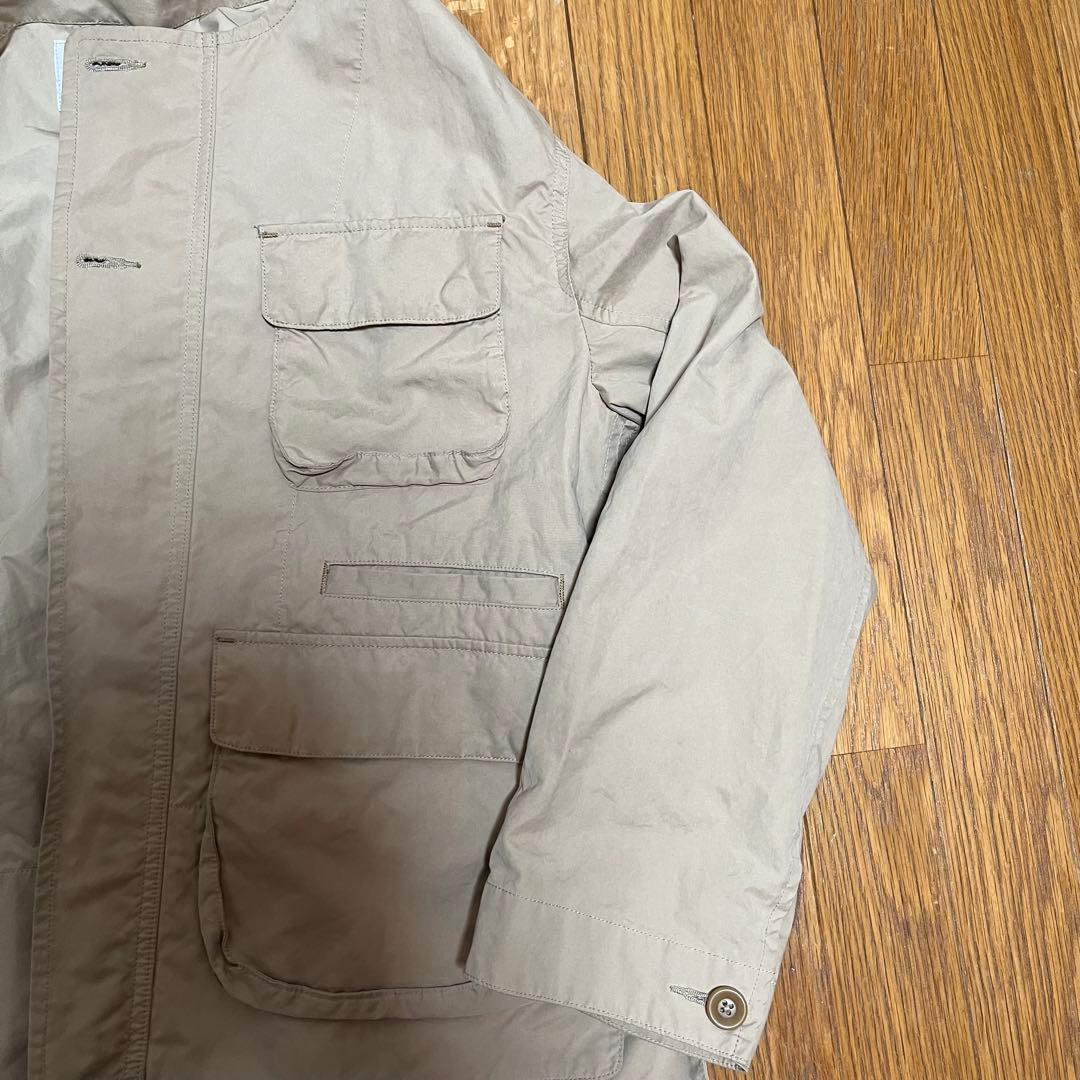 美品　Porter Classic ノーカラージャケット L ベージュ