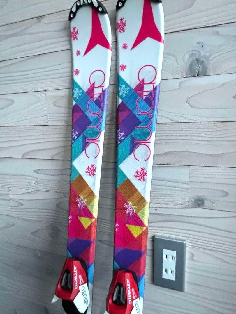 atomic スキー板130cm 女の子 ジュニア用 カービング