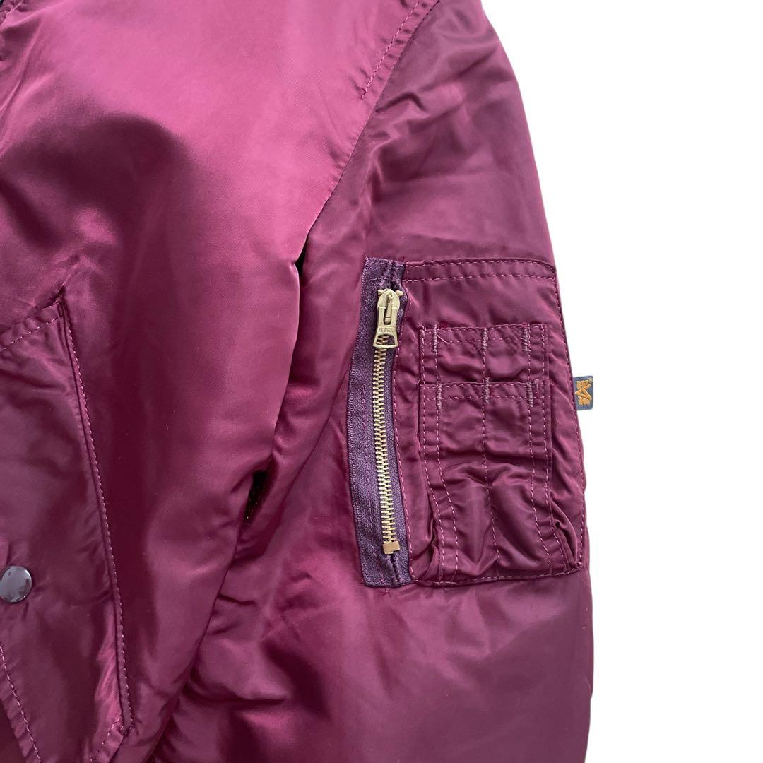 極美品 90s ビンテージ ALPHA MA-1 USA製 size M 短丈