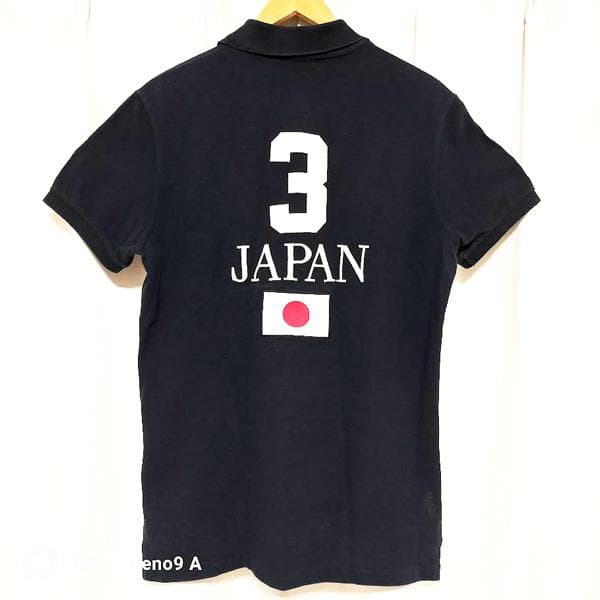 【古着】POLO ラルフローレン ビッグポニー 日本 刺しゅう 黒 【M】